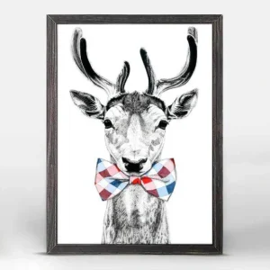 Society Animals - Donny Deer Mini Framed Canvas - CaringForTots - Professional Baby and Children's Products | Caring for Growth, Caring for Every Moment* Decor