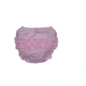 Solid Pink Ruffle Bloomers For Girls - CaringForTots - Professional Baby and Children's Products | Caring for Growth, Caring for Every Moment* All Products