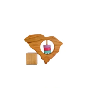South Carolina State Wooden Baby Rattle - CaringForTots - Professional Baby and Children's Products | Caring for Growth, Caring for Every Moment* Rattles