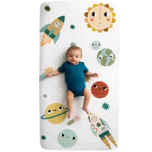 Space Explorer Standard Size Crib Sheet - CaringForTots - Professional Baby and Children's Products | Caring for Growth, Caring for Every Moment* Crib Sheets