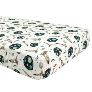 Space Oh So Soft Muslin Crib Sheet - CaringForTots - Professional Baby and Children's Products | Caring for Growth, Caring for Every Moment* Crib Sheets