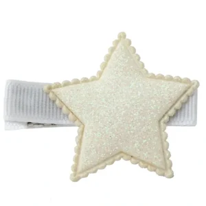 Sparkling Star Hair Clip - White - CaringForTots - Professional Baby and Children's Products | Caring for Growth, Caring for Every Moment* Bows & Headbands