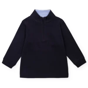 Spencer Quarter Zip Pullover - Navy - CaringForTots - Professional Baby and Children's Products | Caring for Growth, Caring for Every Moment* Basics
