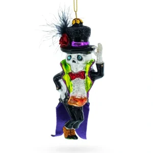 Spooky Skeleton Groom - Blown Glass Christmas Ornament - CaringForTots - Professional Baby and Children's Products | Caring for Growth, Caring for Every Moment* Ornaments