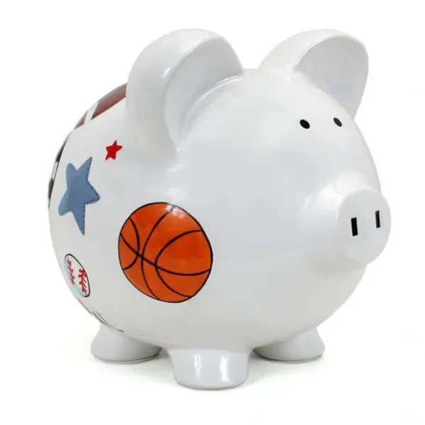 Sports Piggy Bank - CaringForTots - Professional Baby and Children's Products | Caring for Growth, Caring for Every Moment* Decor