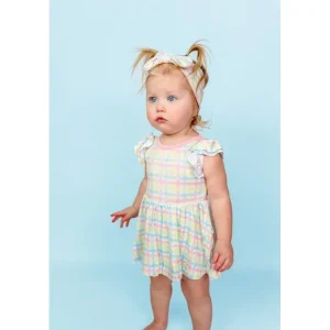 Spring Gingham Dream Bodysuit Dress - CaringForTots - Professional Baby and Children's Products | Caring for Growth, Caring for Every Moment* Dresses - Twirl