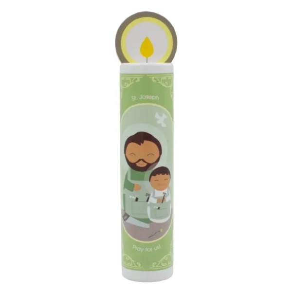 Toys | St. Joseph Wooden Prayer Candle - CaringForTots - Professional Baby and Children's Products | Caring for Growth, Caring for Every Moment