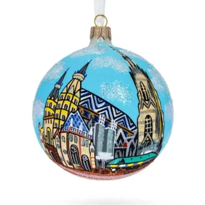 St. Stephen's Cathedral, Vienna, Austria Glass Ball Christmas Ornament 4 Inches - CaringForTots - Professional Baby and Children's Products | Caring for Growth, Caring for Every Moment* Christmas Tree Ornaments
