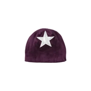 Star Patch Velour Beanie, Port - CaringForTots - Professional Baby and Children's Products | Caring for Growth, Caring for Every Moment* All Products