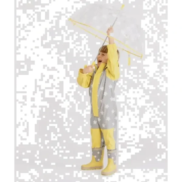 Toys | Star Yellow Print Umbrella - CaringForTots - Professional Baby and Children's Products | Caring for Growth, Caring for Every Moment