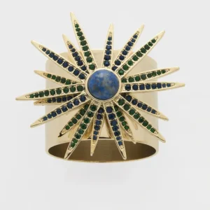 Starburst Napkin Rings, Lapis, Set Of Two - CaringForTots - Professional Baby and Children's Products | Caring for Growth, Caring for Every Moment* Napkin rings