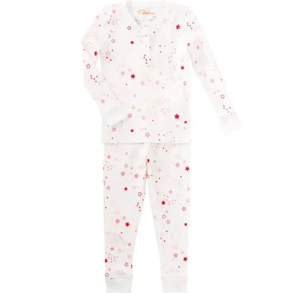 Stars & Constellation Pink Pajamas - CaringForTots - Professional Baby and Children's Products | Caring for Growth, Caring for Every Moment* Pajamas - Long Set