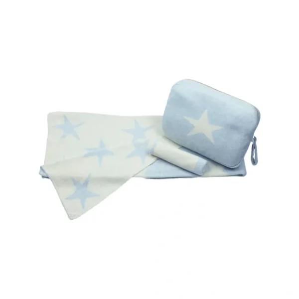 Stars Sky Blue/natural - CaringForTots - Professional Baby and Children's Products | Caring for Growth, Caring for Every Moment* Baby Blankets
