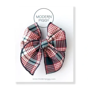 Stateside Plaid | Petite Party Bow - CaringForTots - Professional Baby and Children's Products | Caring for Growth, Caring for Every Moment* Hand-tied bow