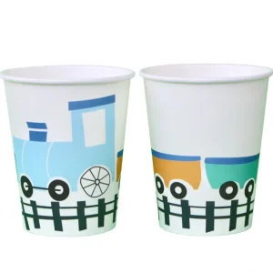 Steam Train Cups (set Of 8) - CaringForTots - Professional Baby and Children's Products | Caring for Growth, Caring for Every Moment* Party Cups