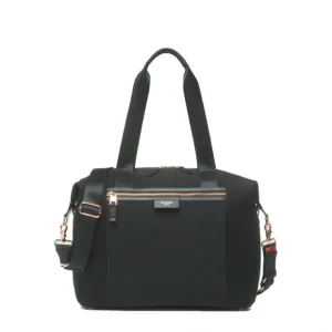 Stevie Luxe Scuba Black - CaringForTots - Professional Baby and Children's Products | Caring for Growth, Caring for Every Moment* Shoulder Bags
