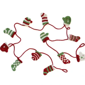Stocking And Mitten Garland - CaringForTots - Professional Baby and Children's Products | Caring for Growth, Caring for Every Moment* Christmas Stockings