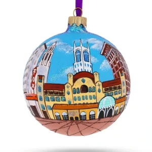 Stockton, California Glass Ball Christmas Ornament 4 Inches - CaringForTots - Professional Baby and Children's Products | Caring for Growth, Caring for Every Moment* Christmas Tree Ornaments
