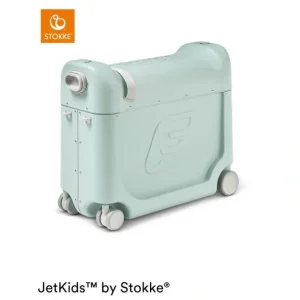 Stokke JetKids BedBox - Green Aurora - CaringForTots - Professional Baby and Children's Products | Caring for Growth, Caring for Every Moment* Children's Luggage