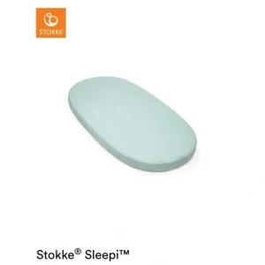 Stokke Sleepi V3 Fitted Sheet - Dots / Sage - CaringForTots - Professional Baby and Children's Products | Caring for Growth, Caring for Every Moment* Sheets