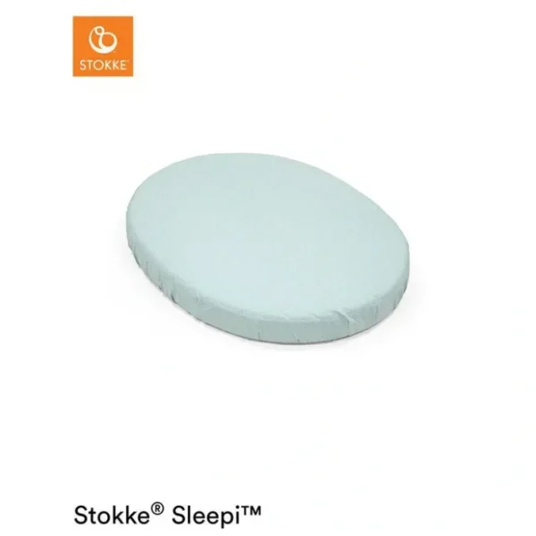Stokke Sleepi V3 Mini Fitted Sheet - Dots / Sage - CaringForTots - Professional Baby and Children's Products | Caring for Growth, Caring for Every Moment* Sheets