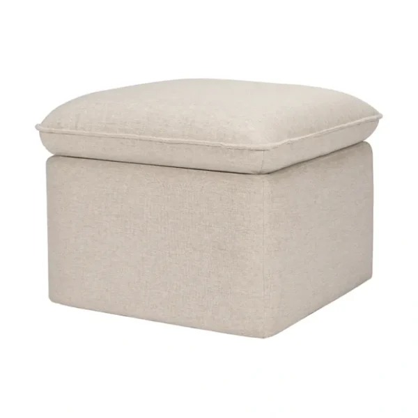 Storage Ottoman in Performance Beach Eco-Weave - CaringForTots - Professional Baby and Children's Products | Caring for Growth, Caring for Every Moment* Furniture