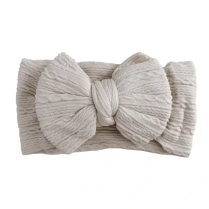 Stretch Bow Headband - Cream - CaringForTots - Professional Baby and Children's Products | Caring for Growth, Caring for Every Moment* -