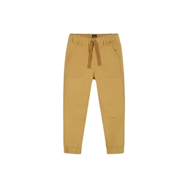Stretch Twill Jogger Pants Beige Gold - CaringForTots - Professional Baby and Children's Products | Caring for Growth, Caring for Every Moment* Joggers