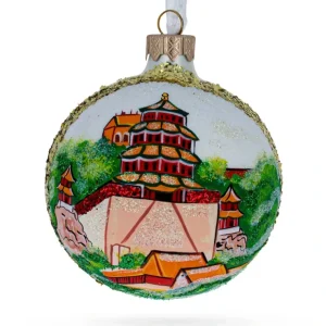 Summer Palace (yiheyuan), Beijing, China Glass Ball Christmas Ornament 3.25 Inches - CaringForTots - Professional Baby and Children's Products | Caring for Growth, Caring for Every Moment* Christmas Tree Ornaments