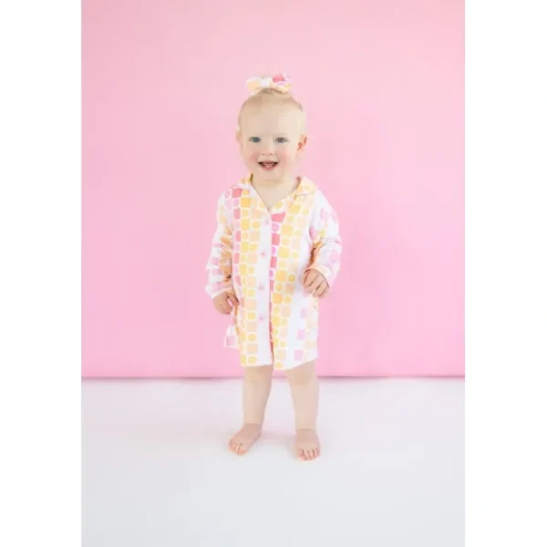 Summer Sunset Checkers Girl's Dream Gown - CaringForTots - Professional Baby and Children's Products | Caring for Growth, Caring for Every Moment* Girl's Dream Gown