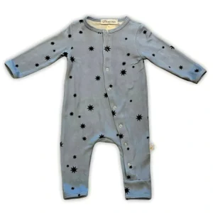 Sunburst Blue One-Piece Snap - CaringForTots - Professional Baby and Children's Products | Caring for Growth, Caring for Every Moment* Clothing