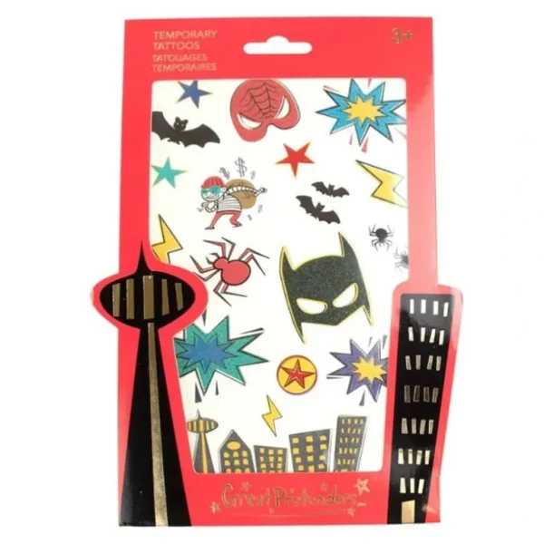 Toys | Superhero Tattoos - CaringForTots - Professional Baby and Children's Products | Caring for Growth, Caring for Every Moment