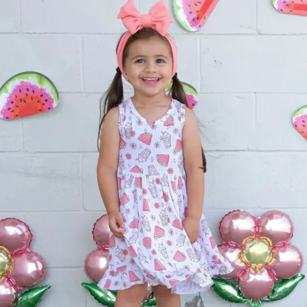 Sweet Summertime Dream Ruffle Dress - CaringForTots - Professional Baby and Children's Products | Caring for Growth, Caring for Every Moment* Dresses - Twirl