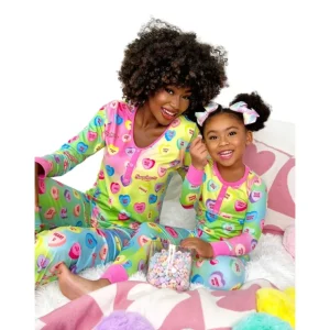 Sweethearts X Mia Belle Mommy And Me You+me Pastel Pajamas - CaringForTots - Professional Baby and Children's Products | Caring for Growth, Caring for Every Moment* Mommy & Me Valentine's Pajama