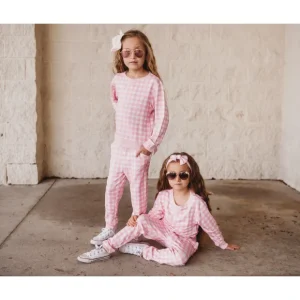 Taffy Pink Gingham Dream Jogger - CaringForTots - Professional Baby and Children's Products | Caring for Growth, Caring for Every Moment* Joggers