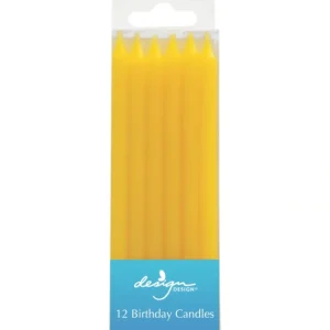 Tall Yellow Birthday Candles - CaringForTots - Professional Baby and Children's Products | Caring for Growth, Caring for Every Moment* Birthday Candles