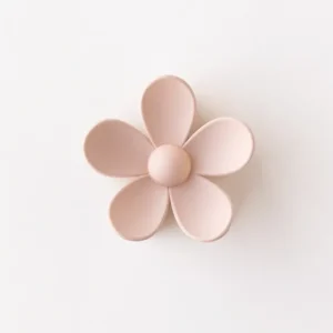 Tan | Bloom Claw Clip - CaringForTots - Professional Baby and Children's Products | Caring for Growth, Caring for Every Moment* Hand-tied bow