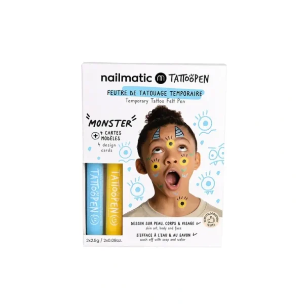 Toys | Tattoo Pen Set for Kids MONSTER - CaringForTots - Professional Baby and Children's Products | Caring for Growth, Caring for Every Moment