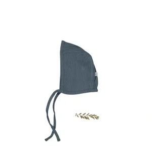The Bonnet - Midnight Ribbed - CaringForTots - Professional Baby and Children's Products | Caring for Growth, Caring for Every Moment* Bonnets