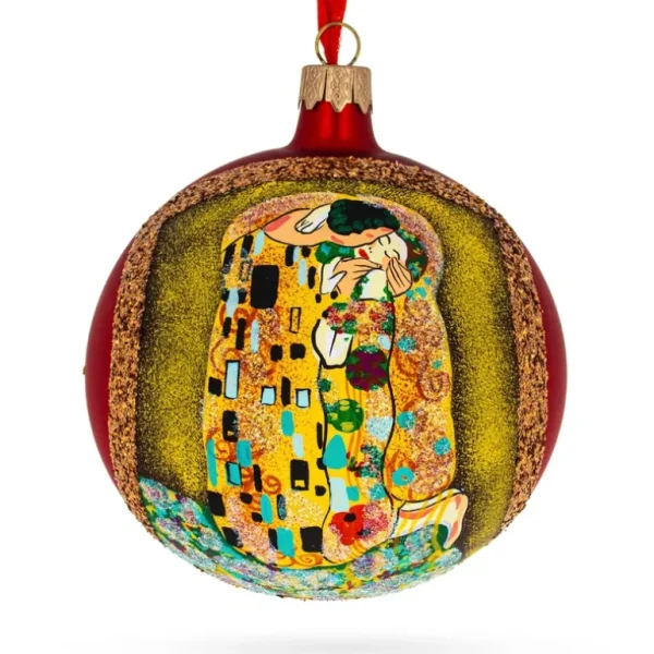 Shop All | 1908 'the Kiss' By Gustav Klimt Art Nouveau Masterpiece Blown Glass Ball Christmas Ornament 4 Inches - CaringForTots - Professional Baby and Children's Products | Caring for Growth, Caring for Every Moment