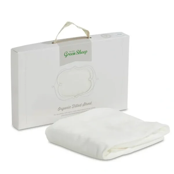 The Little Green Sheep - Organic Jersey Fitted Sheet - Moses Basket 30x70cm - CaringForTots - Professional Baby and Children's Products | Caring for Growth, Caring for Every Moment* Sheets