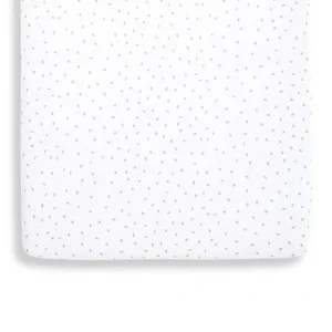 The Little Green Sheep Organic Crib Fitted Sheet - White Rice - CaringForTots - Professional Baby and Children's Products | Caring for Growth, Caring for Every Moment* Sheets