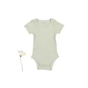 The Short Sleeve Onesie - Mist - CaringForTots - Professional Baby and Children's Products | Caring for Growth, Caring for Every Moment* Onesies - Short Sleeve