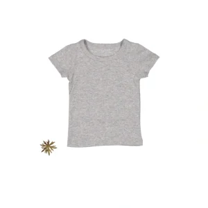 The Short Sleeve Tee - Heather - CaringForTots - Professional Baby and Children's Products | Caring for Growth, Caring for Every Moment* Short Set Pajamas