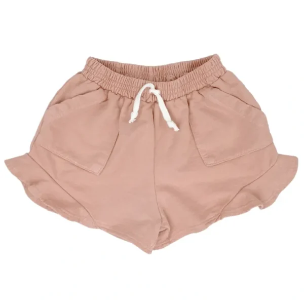 Clothing | Tiny Whales Road Tripper Mineral Blush Sedona Butterfly Short - CaringForTots - Professional Baby and Children's Products | Caring for Growth, Caring for Every Moment