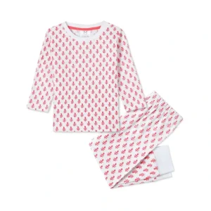 Toddler & Big Kid Cotton Knit PJ Set (Pink City) - CaringForTots - Professional Baby and Children's Products | Caring for Growth, Caring for Every Moment* Mini Makeup Bag
