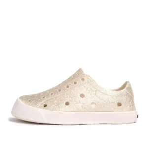 Toddler Girls Perforated Slip On Water Sneakers in Champagne - Famous - CaringForTots - Professional Baby and Children's Products | Caring for Growth, Caring for Every Moment* Sneakers