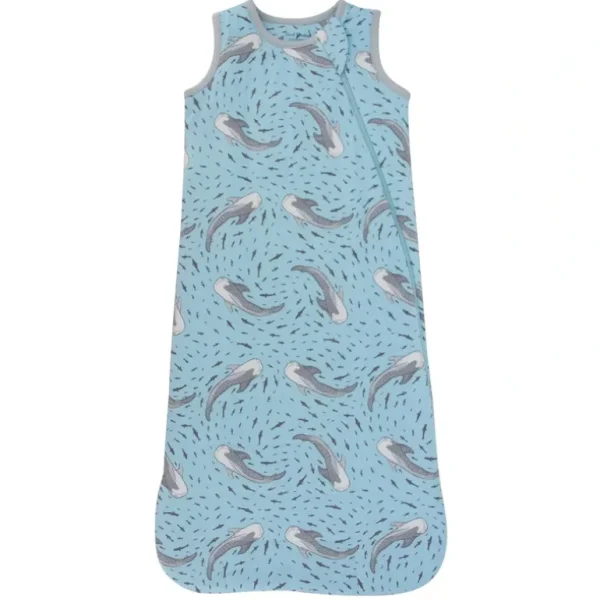 Shop All | 1.5 Tog Sleep Sack - Swirling Sharks - CaringForTots - Professional Baby and Children's Products | Caring for Growth, Caring for Every Moment