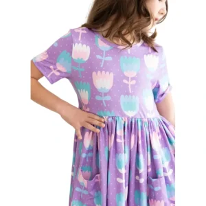 Too Cool Tulips S/s Pocket Twirl Dress - CaringForTots - Professional Baby and Children's Products | Caring for Growth, Caring for Every Moment* Dresses - Twirl