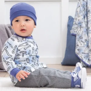 Tool Time Bamboo Tee & Pants - CaringForTots - Professional Baby and Children's Products | Caring for Growth, Caring for Every Moment* Baby Boy Clothes
